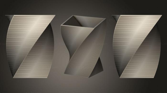 Vases (Square Vase Cup (45), VZ_1123) 3D models for cnc