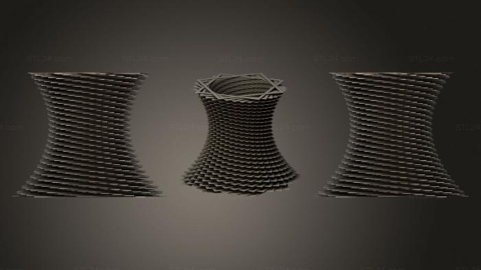 Vases (Square Vase Cup (48), VZ_1126) 3D models for cnc