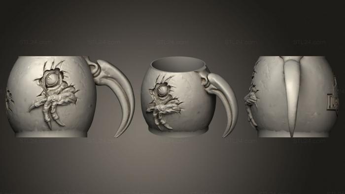 Вазы (Taza dino bebe nico mejorada, VZ_1161) 3D модель для ЧПУ станка