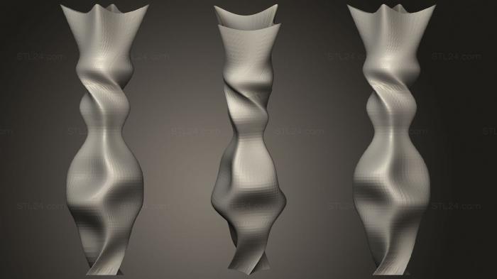 Vases (Two Faced Vase, VZ_1217) 3D models for cnc