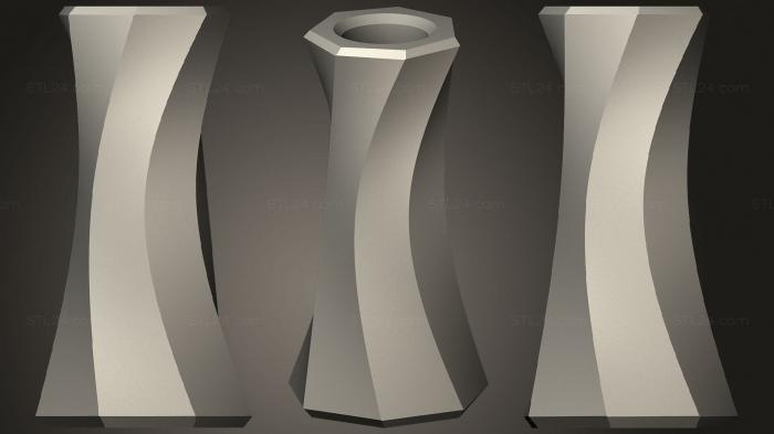 Vases (Vase 7 Sided, VZ_1241) 3D models for cnc