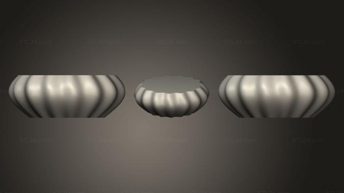 Vases (Vase And Bowl Openscad Generator, VZ_1246) 3D models for cnc