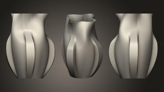 Vases (Vase Of Fours, VZ_1270) 3D models for cnc