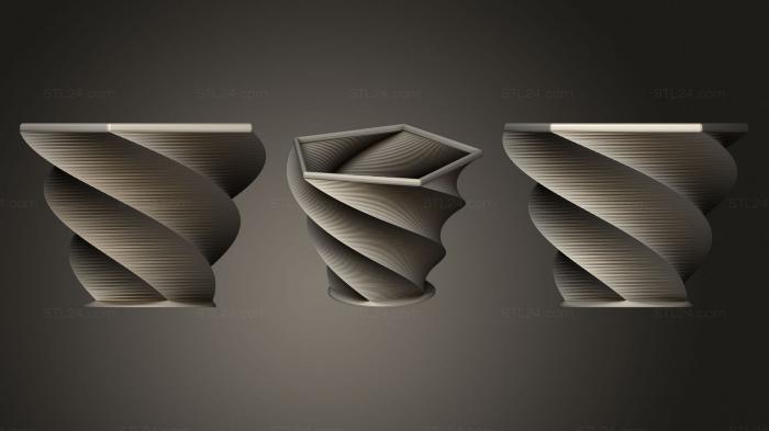 Vases (Vase Vessel Dish Cup Bowl Container (1), VZ_1275) 3D models for cnc