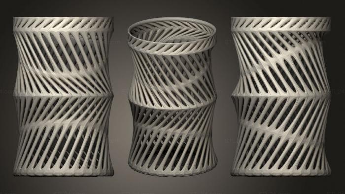 Vases (Vase Wireframe Penholder, VZ_1276) 3D models for cnc