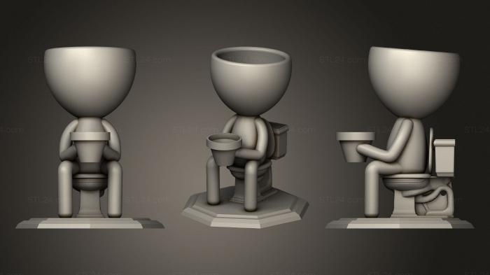 Vases (Vaso relaxando, VZ_1289) 3D models for cnc