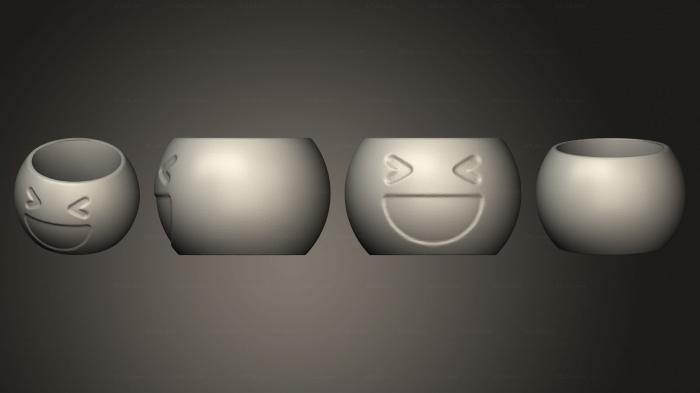 Vases (Emoji Haha Mesa Aberto, VZ_1326) 3D models for cnc
