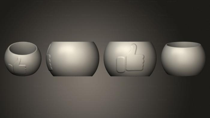 Vases (Emoji Like Mesa Aberto, VZ_1328) 3D models for cnc