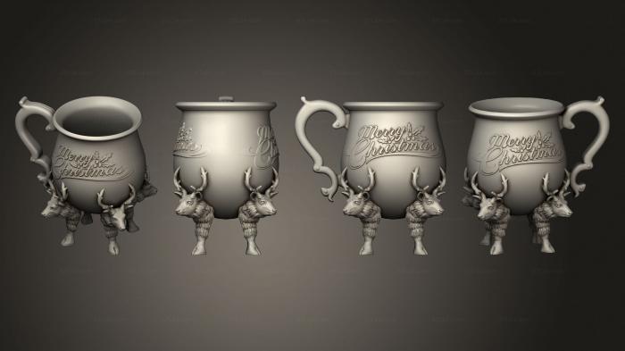 Vases (Santas Mug, VZ_1371) 3D models for cnc