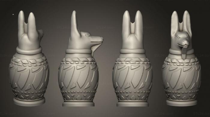 Vases (TOMB AND EGYPTIAN Urn 1 001, VZ_1381) 3D models for cnc
