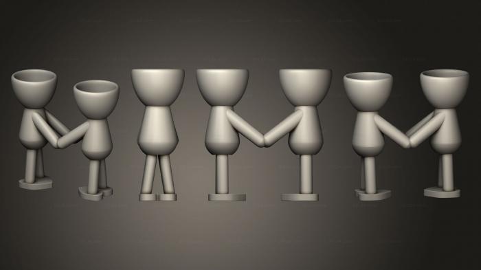 Vases (vaso dia dos namorados 3 2, VZ_1405) 3D models for cnc