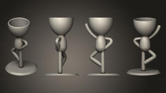 Vases (vasos dançarinos, VZ_1418) 3D models for cnc