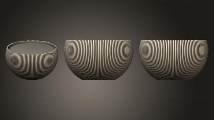 Vases (Hemisphere table, VZ_1434) 3D models for cnc