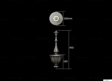 Vases (Classic vase, VZ_1439) 3D models for cnc