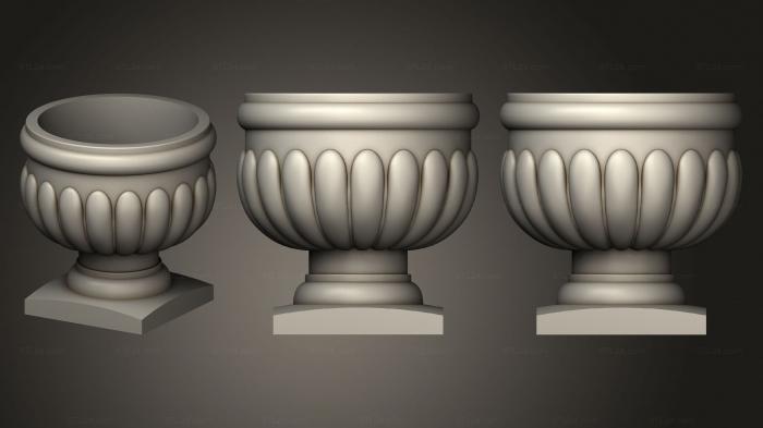 Vases (Garden vase, VZ_1440) 3D models for cnc
