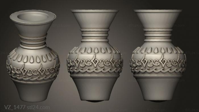 Vases (VZ_1477) 3D models for cnc