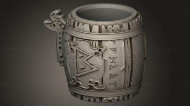 Vases (Dice cup Dwarves dwarf, VZ_1479) 3D models for cnc