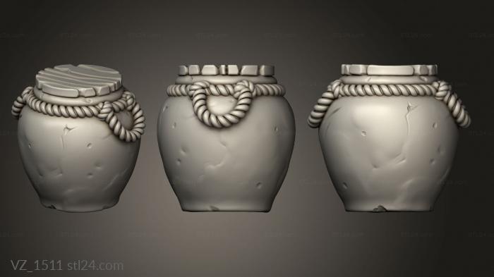 Vases (VZ_1511) 3D models for cnc