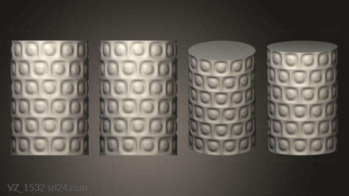 Vases (cylinder, VZ_1532) 3D models for cnc