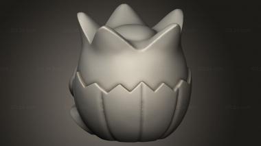 Vases (Halloween Togepi, VZ_1572) 3D models for cnc