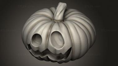 Vases (Harrow Haunt Terrain pumpkin face, VZ_1575) 3D models for cnc