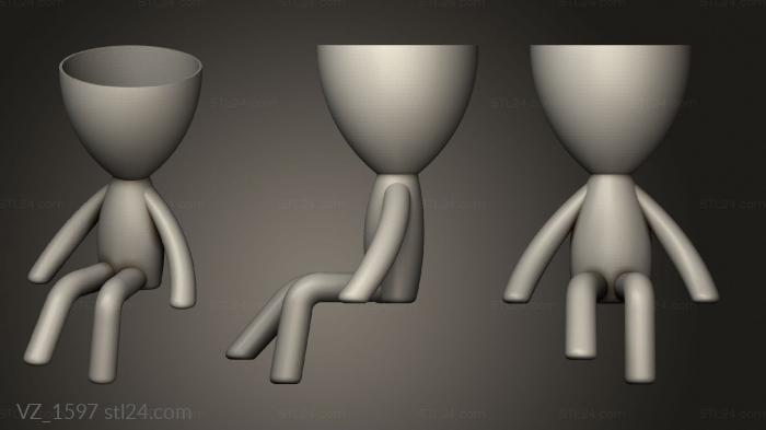 Vases (VZ_1597) 3D models for cnc