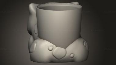 Vases (mate bulbasaur mates, VZ_1601) 3D models for cnc