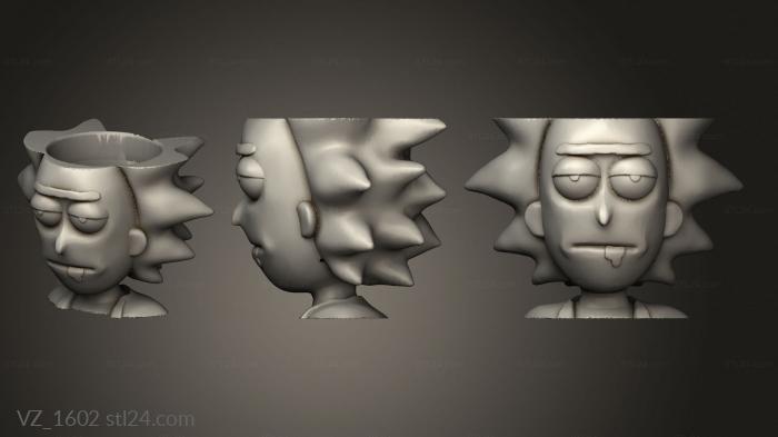 Vases (VZ_1602) 3D models for cnc