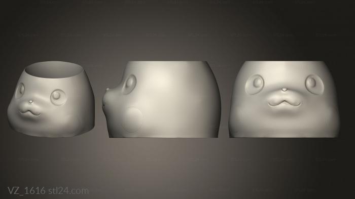 Vases (VZ_1616) 3D models for cnc
