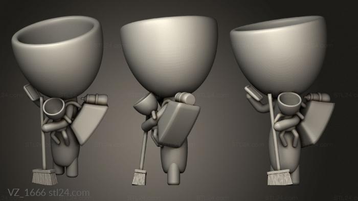 Vases (VZ_1666) 3D models for cnc