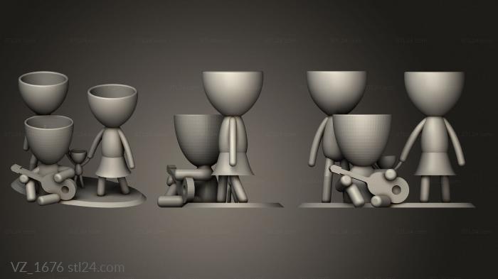 Vases (VZ_1676) 3D models for cnc