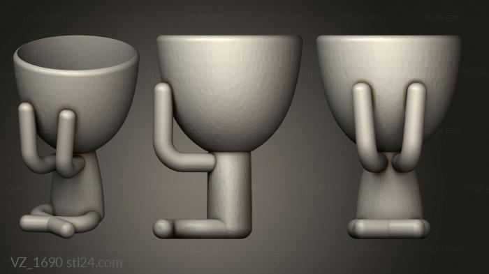 Vases (VZ_1690) 3D models for cnc