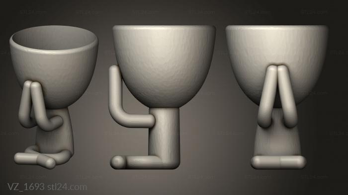 Vases (VZ_1693) 3D models for cnc