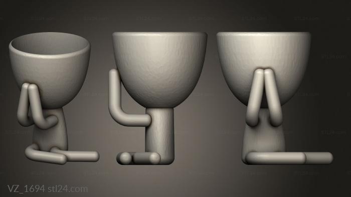 Vases (VZ_1694) 3D models for cnc