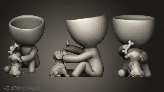 Vases (VZ_1700) 3D models for cnc