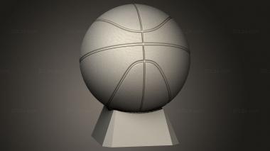 Vases (Sports Ball Basketball, VZ_1710) 3D models for cnc