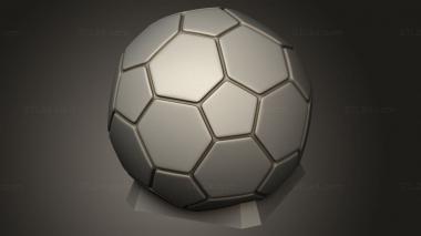 Vases (Sports Ball Soccer Ball, VZ_1711) 3D models for cnc