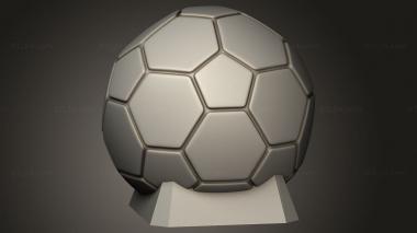 Vases (Sports Ball Soccer Ball, VZ_1711) 3D models for cnc