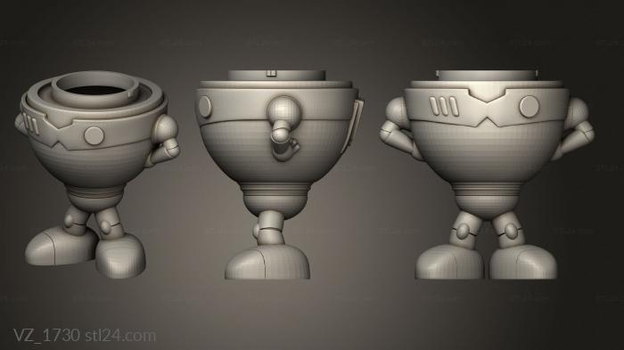 Vases (VZ_1730) 3D models for cnc