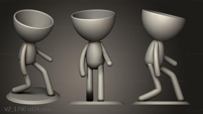 Vases (VZ_1780) 3D models for cnc