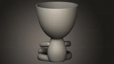 Vases (vasos Vaso meditando rezando, VZ_1783) 3D models for cnc