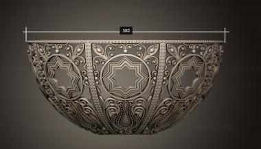 Vases (Fragment of a vase in the shape of an octagon, VZ_1817) 3D models for cnc