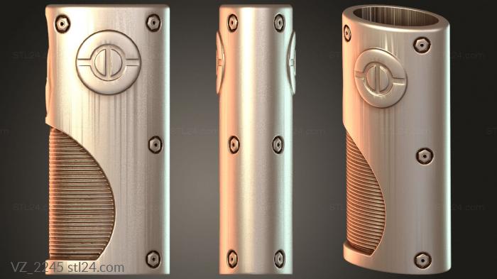 Вазы (Корпус зажигалки Shine, VZ_2245) 3D модель для ЧПУ станка