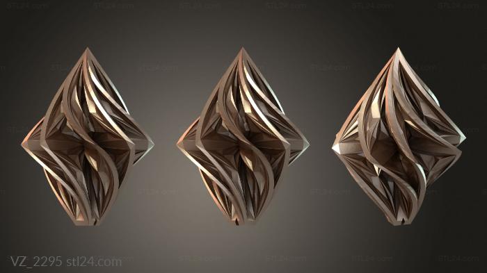 Вазы (Орнамент, VZ_2295) 3D модель для ЧПУ станка
