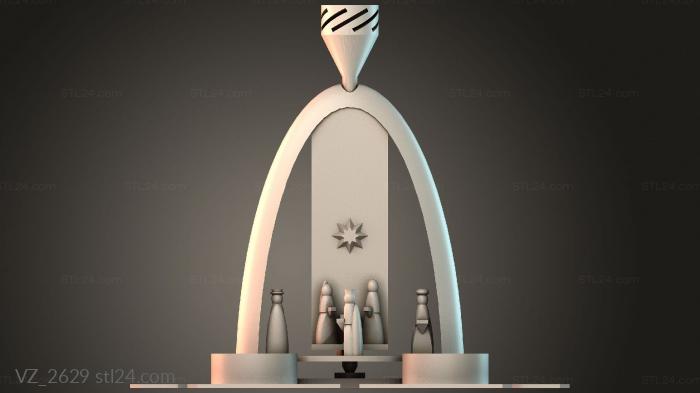 Вазы (VZ_2629) 3D модель для ЧПУ станка