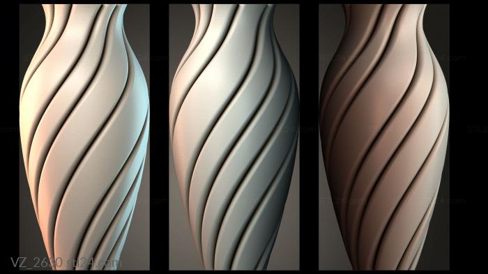 Вазы (VZ_2630) 3D модель для ЧПУ станка