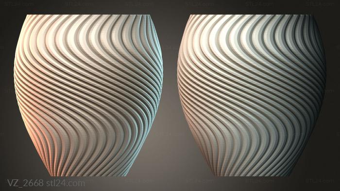 Вазы (VZ_2668) 3D модель для ЧПУ станка