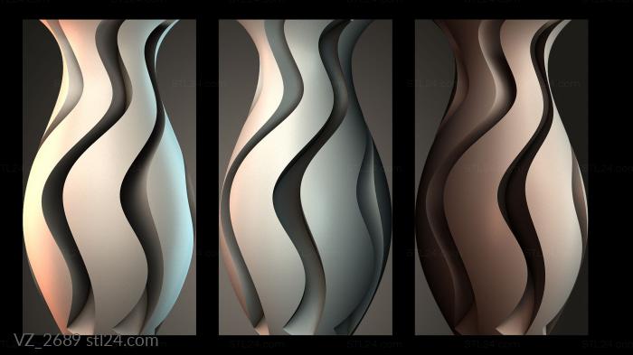 Вазы (VZ_2689) 3D модель для ЧПУ станка