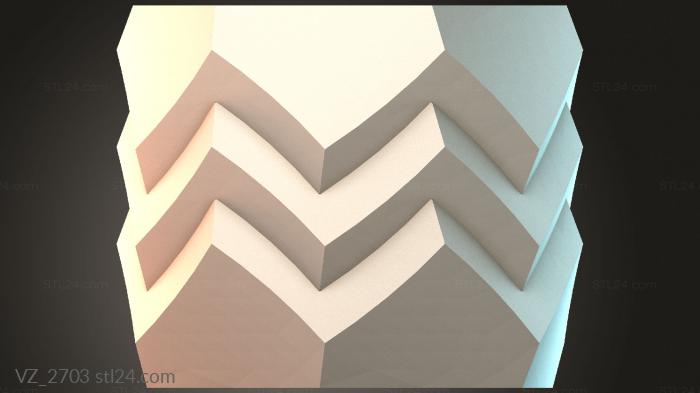 Вазы (VZ_2703) 3D модель для ЧПУ станка