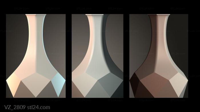 Вазы (VZ_2809) 3D модель для ЧПУ станка